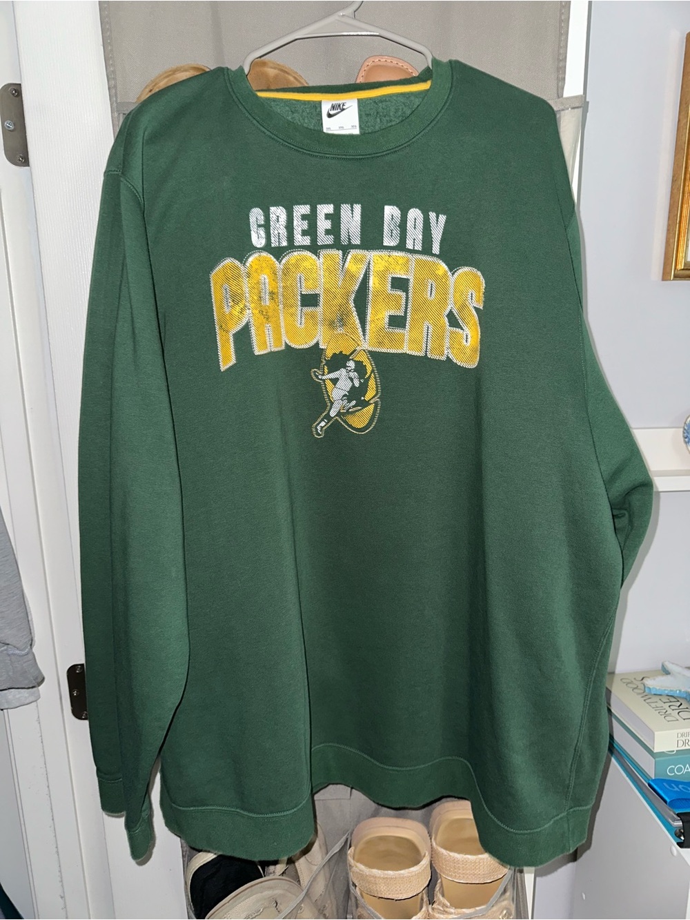 Nike Green and Yellow Packers Crewneck Sweatshirt